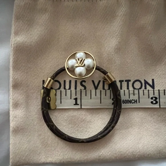 Louis Vuitton Black and Gold Bracelet - Picture 11 of 12